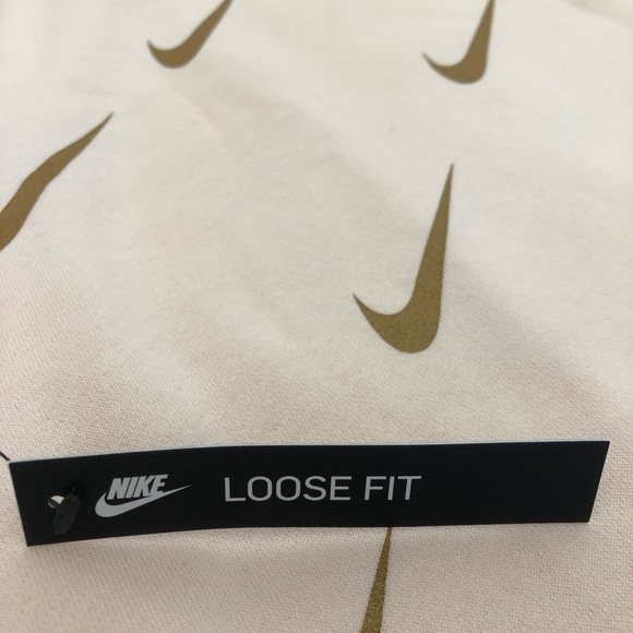 NEW Nike Women Metallic Crew Sweatshirt XS/S - Picture 4 of 6